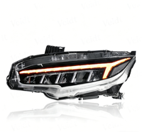 Feux avant Veidt pour Honda Civic 10e génération 2016-2021, ensemble de phares modifiés Dragon Wing RGB LED, feux de jour à LED, éclairage dynamique