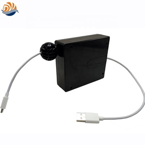 Enrouleur de cordon de traction latéral 2M petit ressort rétractable 2.0 enrouleur de câble USB pour la charge - Product Image 3