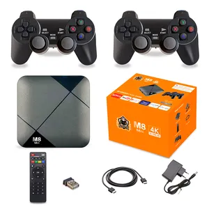 M8 Mini 4k Game Box Android 9.0 TV-Box 10000 Spiele 64GB Retro-Videospiel konsole 2,4g Wireless Gamepad Gaming Player-Konsolen