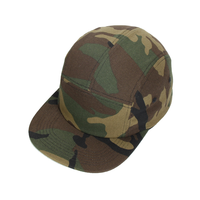 Gorras de Béisbol Personalizadas con Logotipo, Camuflaje para Exteriores, 5 Paneles, Hoja Tropical, Algodón Negro, Gorra Plana para Caza, Jersey de Terciopelo, Estilo Urbano
