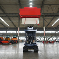 Mini-dumper électrique sur chenilles 3500 kg le plus vendu avec levage hydraulique pour aménagement paysager et terrains en pente