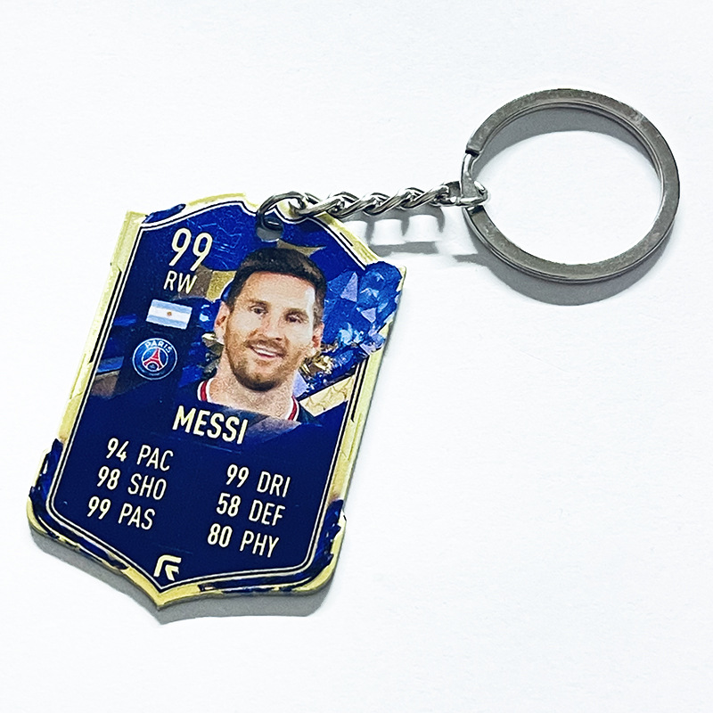 Football acrylic keychain (paris messi 99)