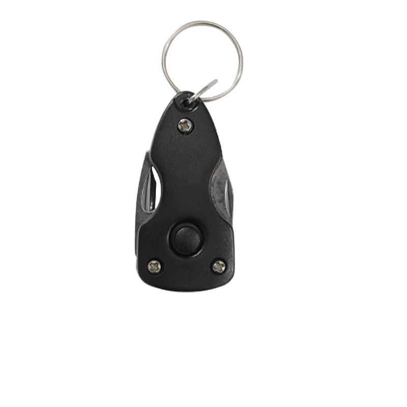 Porte-clés couteau avec lampe de poche noir