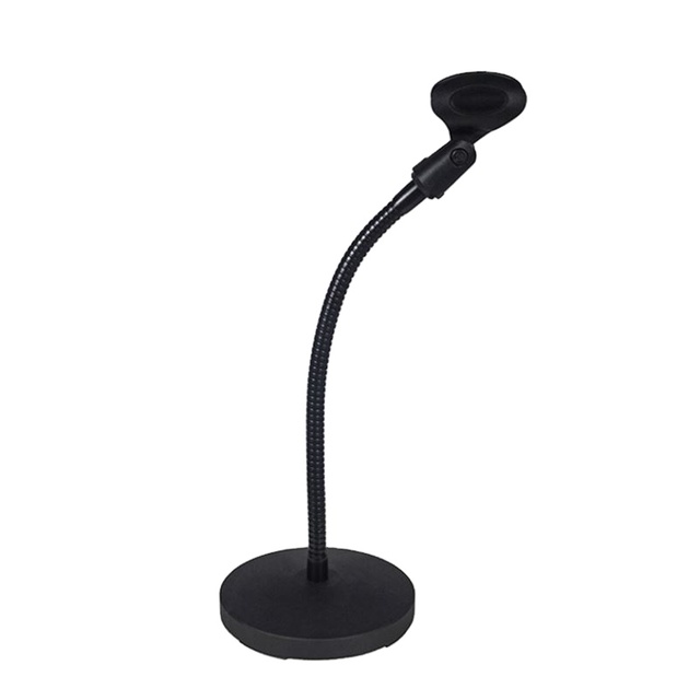 Hot Selling Rayyu RX-115 Black Metal Foldable Durable Gooseneck Portable Table Desktop Round Base Meeting Microphone Stand