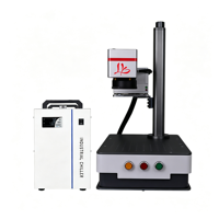 Machine de marquage laser UV portable de bureau LY, mini, à rayons ultraviolets, lumière froide violette, 3W, 5W, 10W, pour matériaux non métalliques, bois, acrylique, cuir