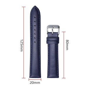Bracelet en cuir pour la montre, avec cuir double face sur la surface de la boucle Bracelet de montre anti-sueur18.20.22.24mm - Product Image 5