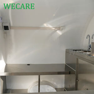 WECARE Mobil Foodtruck remorque de café blanc Hot Dog Popsicle chariot de crème glacée Mobile traiteur de nourriture chariot de vente remorque avec roue - Product Image 6