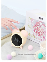 Vibreur Réveil Discret et Sensuel pour Femme, Cadeau de Saint-Valentin, Réveil Vibratoire Connecté avec Application et Télécommande, Jouet Sexuel de Succion
