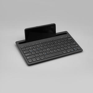 Versión de batería Teclado inalámbrico BT con cuna Mini teclado de PC de computadora con soporte para teléfono, - Product Image 3