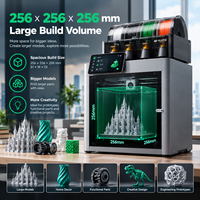 Printer 3D Profesional Bamboo P2S Combo Versi Internasional untuk Rumah dan Kantor, Pencetakan Cerdas, Cepat, dan Tertutup