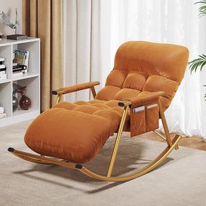 Poltrona a dondolo moderna e confortevole, imbottita, per camera da letto e esterni - Bestseller - Product Image 2