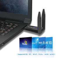Adaptateurs d'antenne double bande 2.4g-5.8g Wifi 6 Carte réseau 1800Mbps Haute vitesse Récepteur émetteur Wifi 5G