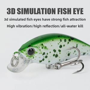 Señuelo de <span class=keywords><strong>Pesca</strong></span> Artificial Tipo Tiburón, 52mm 38g, Cebo Duro de Plástico Biomimético con Anzuelos - Product Image 4