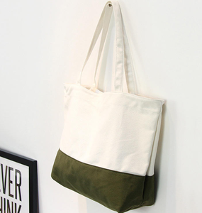 Wholesale Shoulder Heavy Canvas Cotton Handbag Shopping <b>Bag</b> Customized LOGO Label - Product Image 4