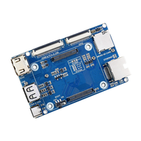 Module de calcul Raspberry Pi 4 carte de base Gigabit ETH * 1 40PIN GPIO M.2 M USB2.0 * 4 HDM | * 2 entrées d'alimentation 5V double caméras 8MP