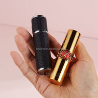 Mini flacon pulvérisateur de parfum portable en verre, vide, rechargeable, avec pompe, estampage à chaud, 5 ml, diffuseur rectangulaire