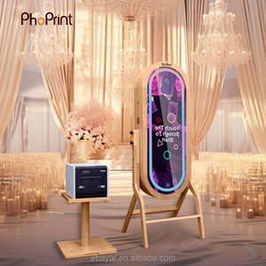 Espejo Mágico Dorado de Lujo de 55 Pulgadas, Cabina de Fotos con Pantalla Táctil DSLR para Compartir en Eventos - Product Image 5