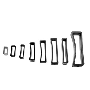 Boucles carrées courbées en plastique H04 résistantes à l'usure, accessoires pour sacs, réglables pour sangles et bretelles de sac à dos - Product Image 2