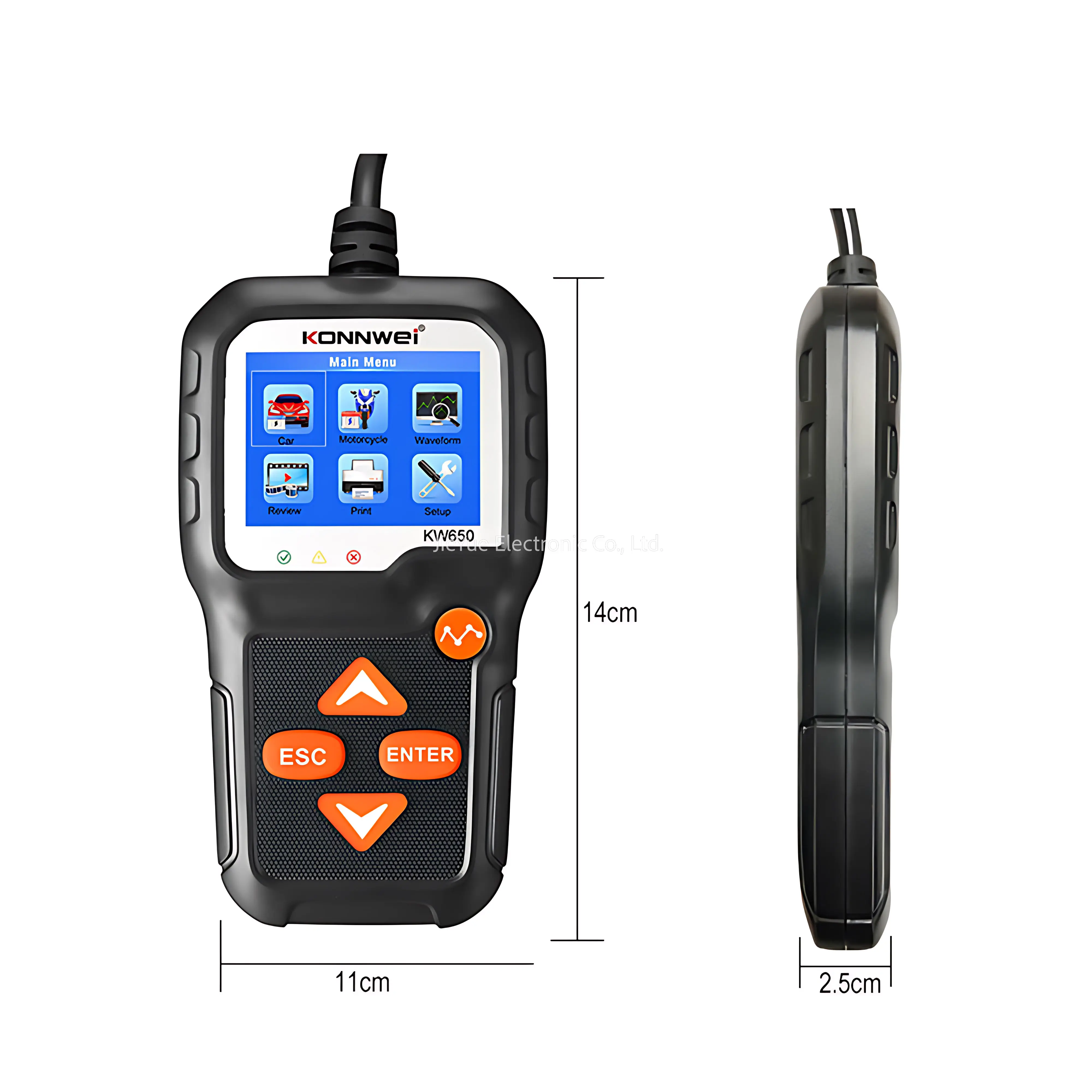 KW650 6V 12V Lead Acid battery life load analyzer CCA Internal Resistance Monitor Car Motorcycle Battery Tester