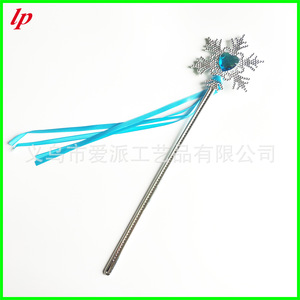 Baguettes magiques de la princesse des neiges, ruban bleu, accessoire de costume pour filles - Product Image 3