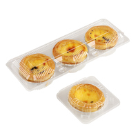 Boîte à tartelettes en plastique PET jetable transparente et écologique pour usage alimentaire, personnalisable, livraison à domicile