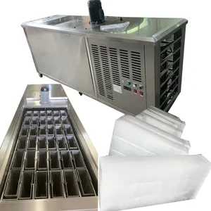 Máquina de fabricación de bloques de hielo de 5 toneladas, enfriamiento directo, fabricante de bloques de hielo de 5kg
