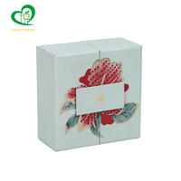 Emballage de boîte en papier de luxe carré à double ouverture fait à la main avec logo à motif personnalisé Boîte cadeau de gâteau de bonbons au chocolat Logo de séparation