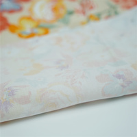 Tissu en coton popeline à imprimé numérique floral, personnalisé OEM, respirant et léger, pour hijabs de filles et costumes de garçons