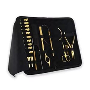 Kit de Herramientas Premium para Extensiones de Cabello con Pinzas para Tap-in, Clips para Seccionar Cabello, Tijeras para Trenzar, Gancho de Bucle, Herramientas Profesionales para el Cabello - Product Image 1