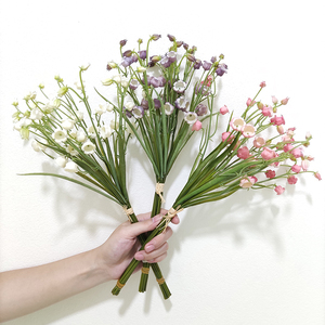 Fiori artificiali personalizzati decorazione di nozze Convallaria artificiale Majalis Bouquet di mughetto Faux Bellflower - Product Image 1