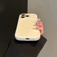 Coque de téléphone magnétique en silicone liquide tendance pour iPhone 18 Pro 17 16 15 14 13 Pro Max avec protection d'objectif en verre à grande fenêtre