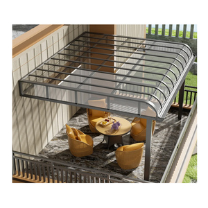 Auvent en alliage d'aluminium longue durée de vie, toit en polycarbonate, résistant aux intempéries, montage facile, <span class=keywords><strong>abri</strong></span> pour la maison, l'hôtel, le bureau - Product Image 6