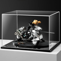 Bureau transparent de personnalisation d'usine de Source avec la boîte d'affichage acrylique de figurine d'action de voiture de modèle de base pour la collection de maison