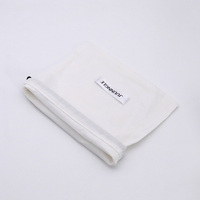 Pochette à cordon en toile de coton personnalisée en usine, sac en coton à cordon unique, sac cadeau pour bracelet, sac à cordon en velours pour écouteurs, avec logo