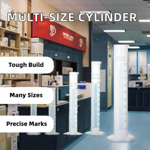 Cylindres gradués en plastique à surface lisse XZ LAB modèle XZ-ML002 250 ml 500 ml 1000 ml, garantie 3 ans, Zhejiang Chine, laboratoire - Product Image 2