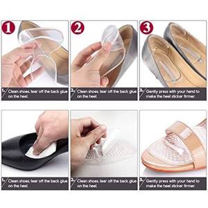 Heel Cushion Inserts and Metatarsal Pads for Women, 3 Pairs Heel Grips and 3 Pairs Ball of Foot Cushions, Silicone Shoe Pads - Product Image 5