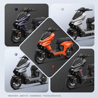 Moto électrique CE 60V 72V 1000W 2000W 3000W à longue autonomie avec contrôle intelligent NFC, LED et Bluetooth, trottinette électrique pour adulte, personnalisable en usine
