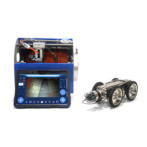 <span class=keywords><strong>Caméra</strong></span> sur chenilles de pipeline CCTV professionnelle IP68 avec objectif de rotation à 360 ° et rapport en temps réel pour l'inspection des égouts municipaux - Product Image 3