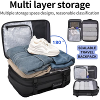 Tas Ransel Laptop Multifungsi Tahan Air dengan Kantong Vakum dan USB, Disetujui untuk Perjalanan & Bisnis