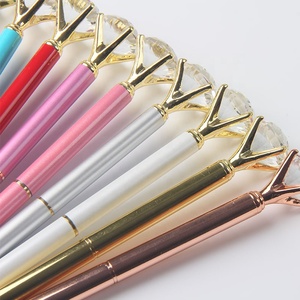 Quà tặng khuyến mãi Big Top kim cương Bút đa màu sắc kim cương pha lê bóng điểm Bút kim loại bút bi Hot Bán - Product Image 3