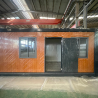 Maison-conteneur extensible Kingland de 20 pieds, une chambre, design moderne, préfabriquée, bureau extérieur, utilisation hôtelière, acier sandwich