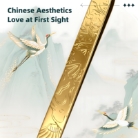 Kit de pinces à cils en vrac gravées au laser, design grue vintage esthétique chinoise, pour extensions de cils volume et cils en grappe