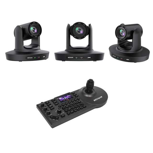 Professional 4K UHD Audio Conference System Camera with AI Tracking Voice Tracking Gesture Recognition NDI PTZ