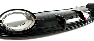 Accessori RS7 labbro paraurti posteriore nero lucido con LED per Audi <span class=keywords><strong>A7</strong></span> sline sportback 2013 <span class=keywords><strong>2017</strong></span> - Product Image 5