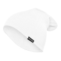 Bonnet tricoté unisexe noir de qualité supérieure pour l'hiver et le ski, avec motif de lettres personnalisé, en tissu standard avec étiquette