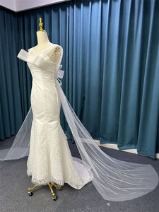 Longue Femme Dentelle Papillon Robe De <span class=keywords><strong>Mariée</strong></span> Robe De <span class=keywords><strong>Mariée</strong></span> Princesse Avec Longue Traine Combinaison Robe De Marié 2023 Chic - Product Image 4