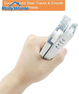 Riel deslizante de acero aleado recubierto de blanco de 10 pulgadas Elite, extraíble y de deslizamiento suave, para cajones de mesitas de noche - Product Image 3