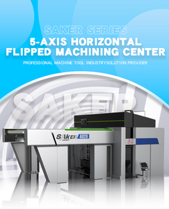 Saker 5025 HMC lật trục chính ngang điều khiển CNC Siemens tùy chọn đầu AC cho các bộ phận cấu trúc hàng không vũ trụ phức tạp tự động - Product Image 5