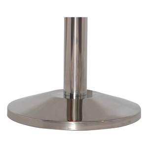 Set di montanti di prolunga 6.6 Ft/2 m cintura retrattile nera barriera per il controllo della folla con Base in metallo - Product Image 3