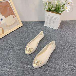 <span class=keywords><strong>รองเท้า</strong></span>ผู้หญิงทรงกลมคุณภาพสูง ประดับโบว์โลหะ <span class=keywords><strong>รองเท้า</strong></span>แบบสวม - Product Image 3